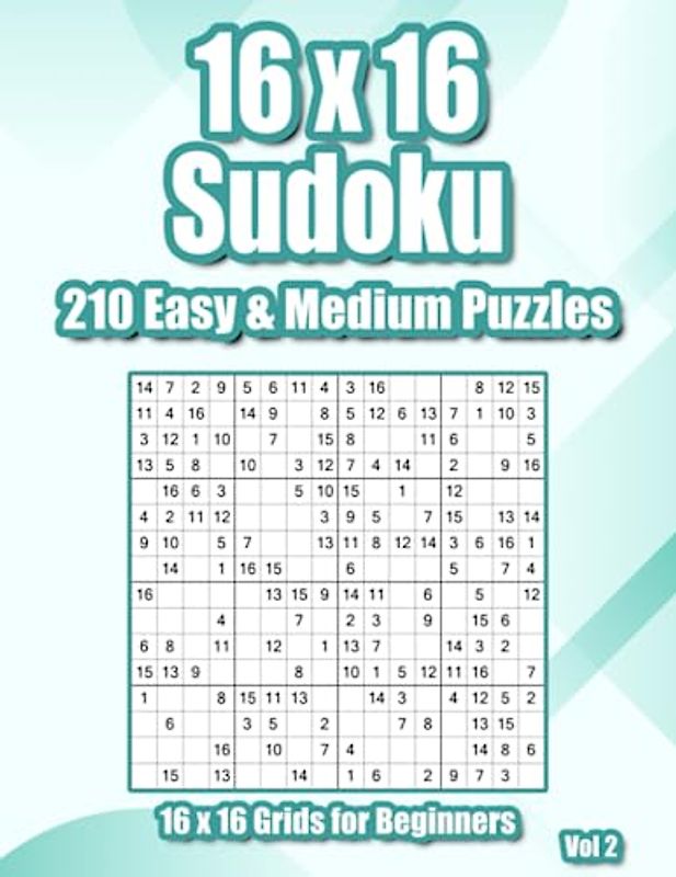 16x16 Sudoku Variation: Sudoku Puzzles for Adults & Clever Kids