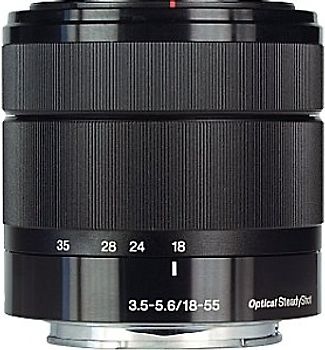 Sony E 18-55 mm F3.5-5.6 OSS 49 mm Filtergewinde (Sony E-mount Anschluss) schwarz