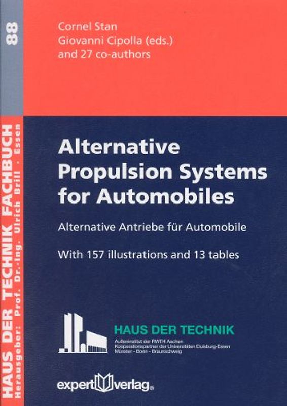 Alternative Propulsion Systems for Automobiles – Alternative Antriebe für Automobile, I