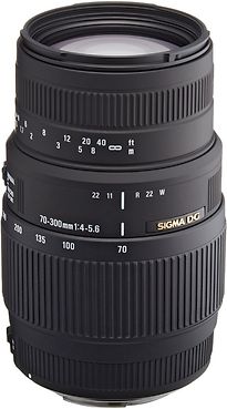 Sigma 70-300 mm F4.0-5.6 DG Macro 58 mm Objectif (adapté à Canon EF) noir