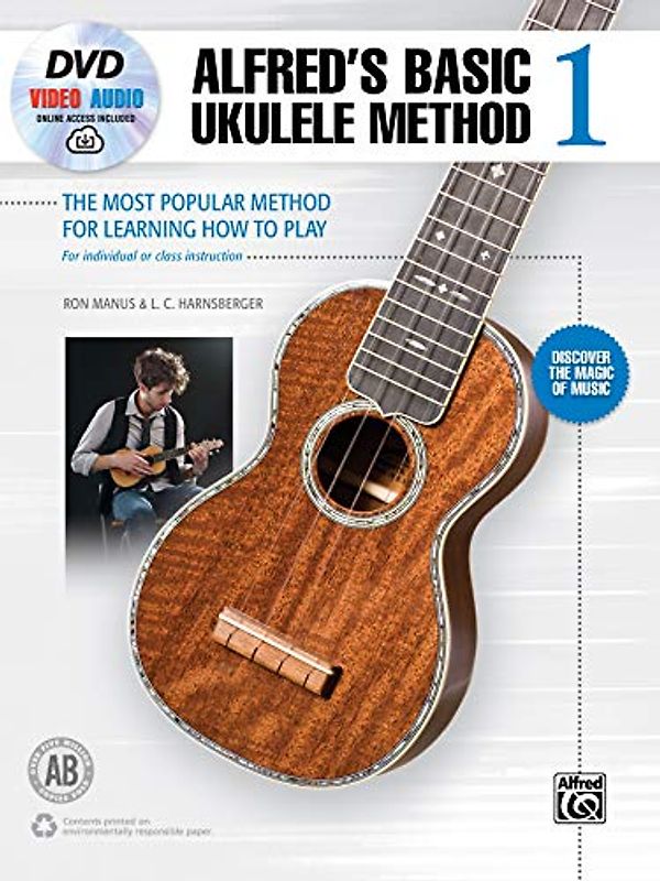 Alfred's Basic Ukulele Method 1: The Most Popular Method for Learning How to Play, Book, DVD & Online Video/Audio (Alfred's Basic Ukulele Library)