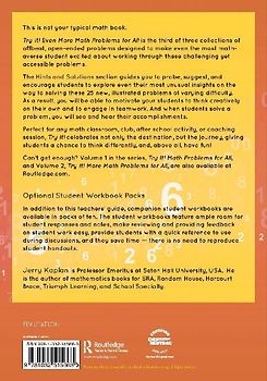 Try It! Even More Math Problems for All