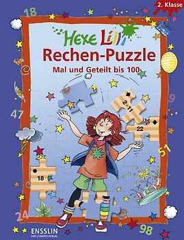 Hexe Lilli Rechen-Puzzle - Mal und Geteilt bis 100