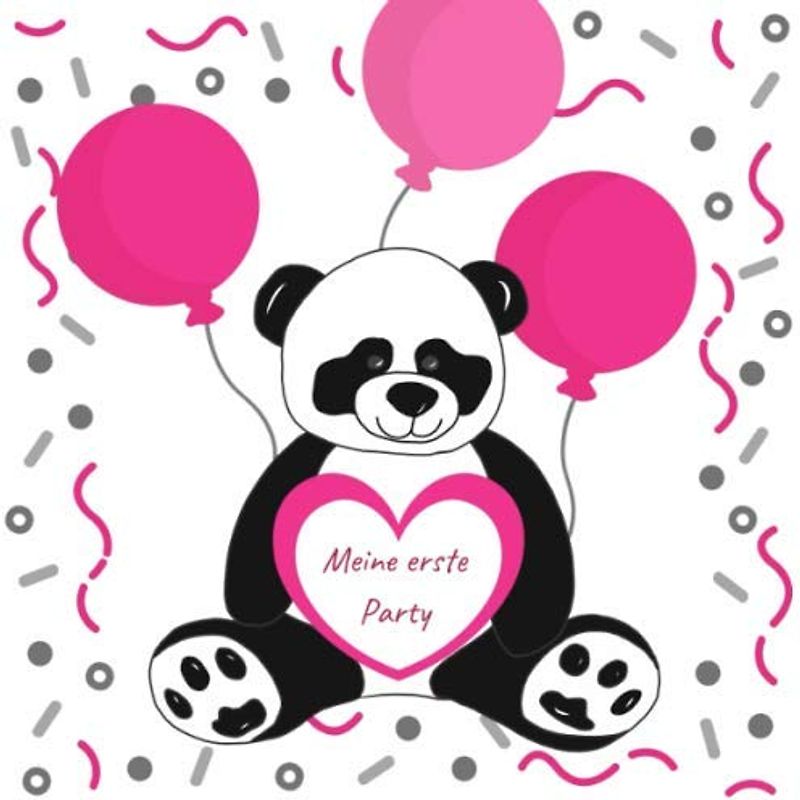 Meine erste Party: Gästebuch zur Geburt | Erinnerungsbuch zum Eintragen von Glückwünschen | Baby Shower - Babypinkeln - Baby Party | Geschenkbücher für Mädchen