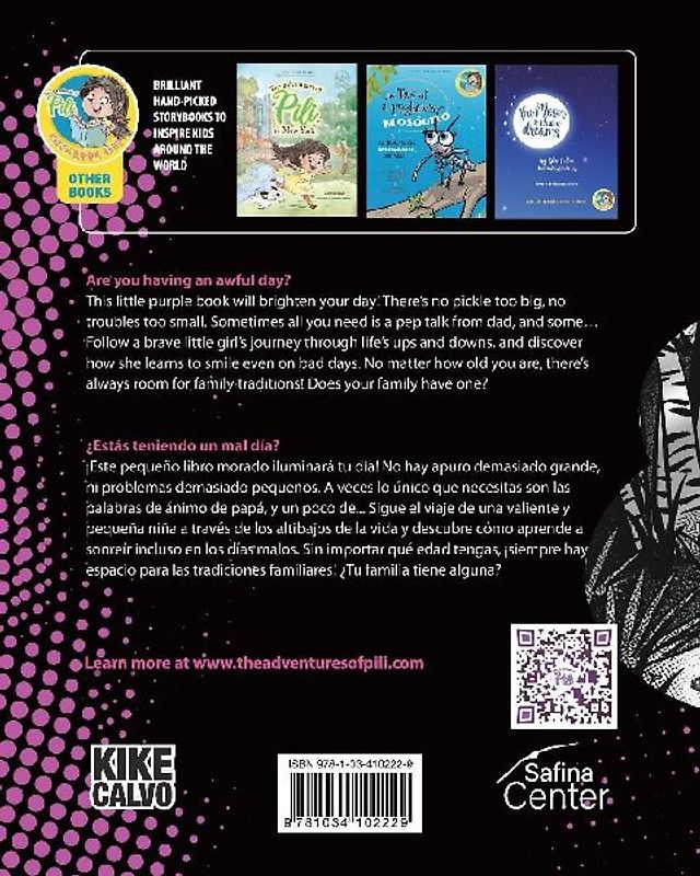 The Big Purple Book. Dual-language Book. Bilingual English-Spanish