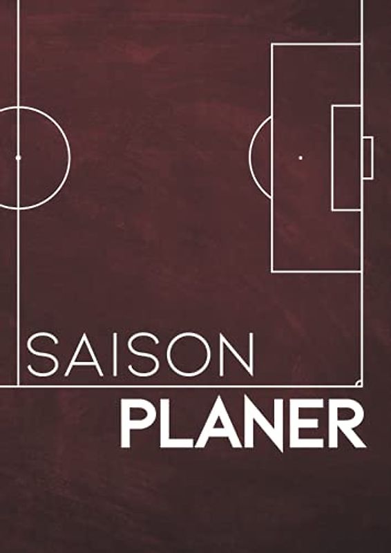 Saisonplaner für Fussballtrainer: groß (21x29,7cm) - rot