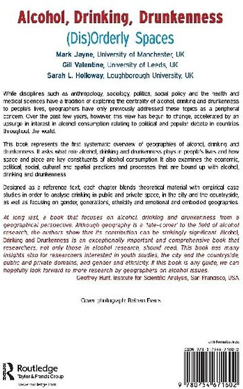 Alcohol, Drinking, Drunkenness