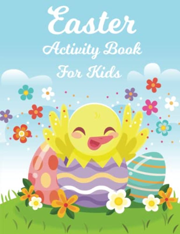 Easter Activity Book For Kids: Easter Coloring Pages, How To Draw, Skill With Scissors