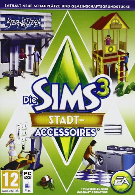 Die Sims 3: Stadt-Accessoires [AddOn, Internationale Version] PC Spiele