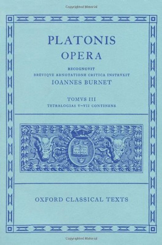 Opera Vol. III (Platonis) - Plato