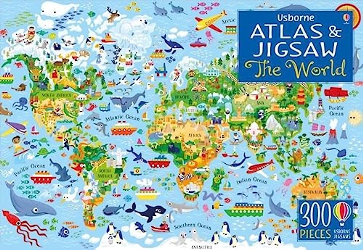 The World (Usborne Atlas and Jigsaw): 1 (Usborne Book and Jigsaw)