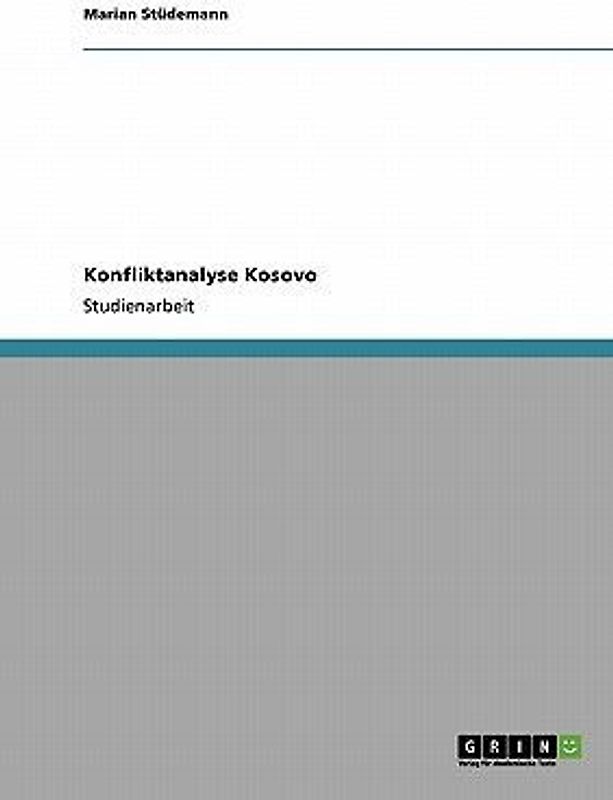 Konfliktanalyse Kosovo