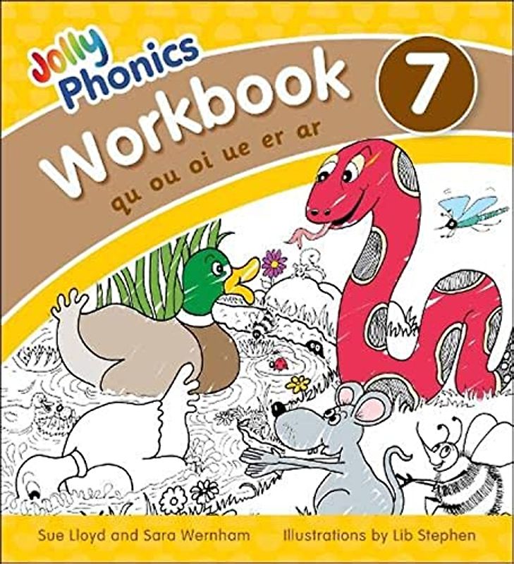 Jolly Phonics Workbook 7: in Precursive Letters (British English edition) (Jolly Phonics Workbooks, set of 1–7)