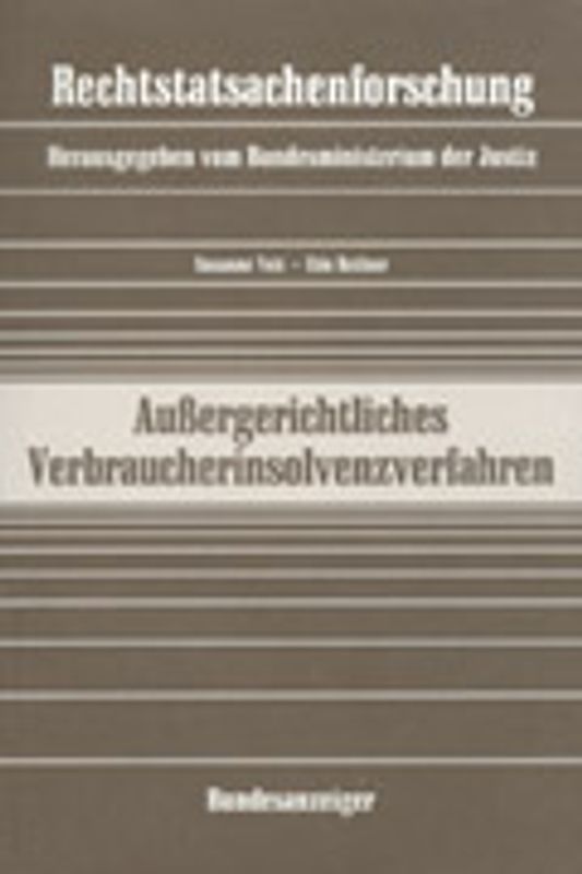 Aussergerichtliches Verbraucherinsolvenzverfahren