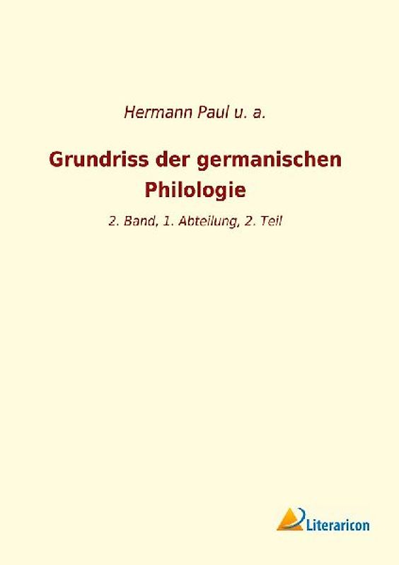 Grundriss der germanischen Philologie