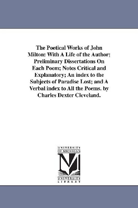 The Poetical Works of John Milton