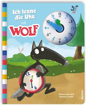 Ich lerne die Uhr mit Wolf