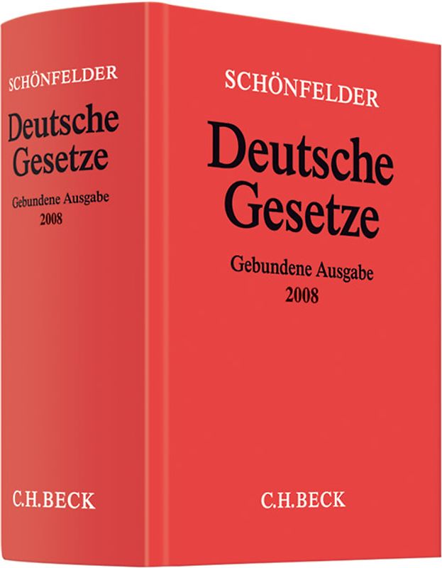 Deutsche Gesetze Gebundene Ausgabe 2008