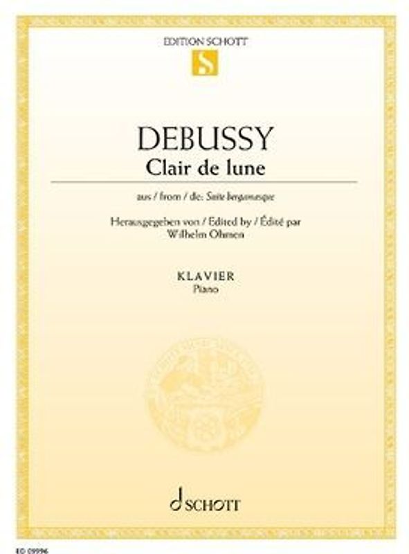 Debussy: Clair de Lune from 'Suite Bergamasque' for Piano