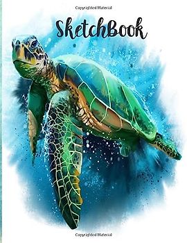 Sketchbook: Cute Turtle Sketchbook for Drawing or Doodling Amazing 110 Blank Drawing Pages for Art Great Gift Idea for Turtle Lover
