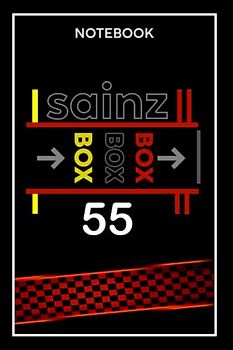 Carlos sainz Notebook: box box box /F1 Journal 120 blank lined pages (f1 Notebooks)