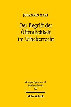 Der Begriff der Öffentlichkeit im Urheberrecht