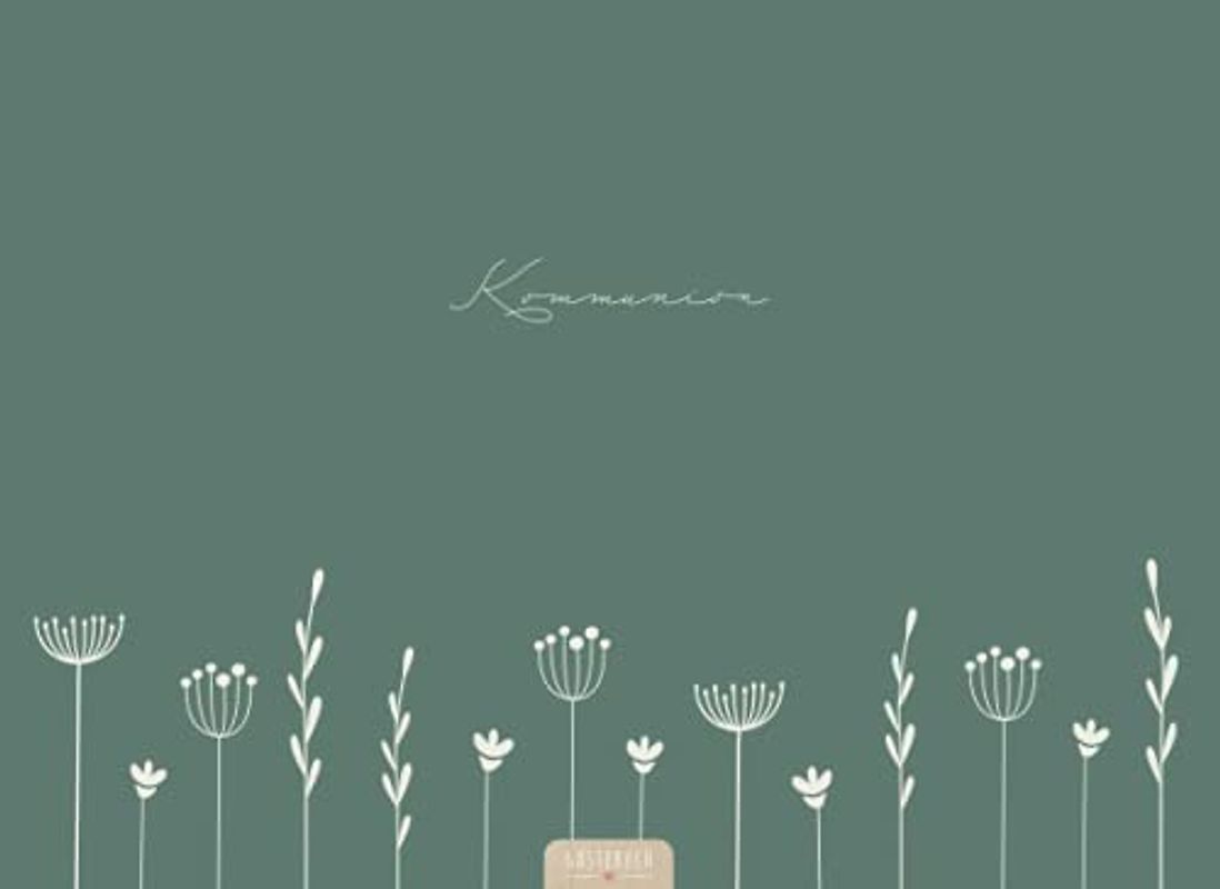 Kommunion Gästebuch: Schönes Kommunion Erinnerungsbuch | Schlichtes Erinnerungsalbum für Mädchen | DIN A5 Buch mit 100 Seiten | Kommunion Gastgeschenk Mädchen & Jungen