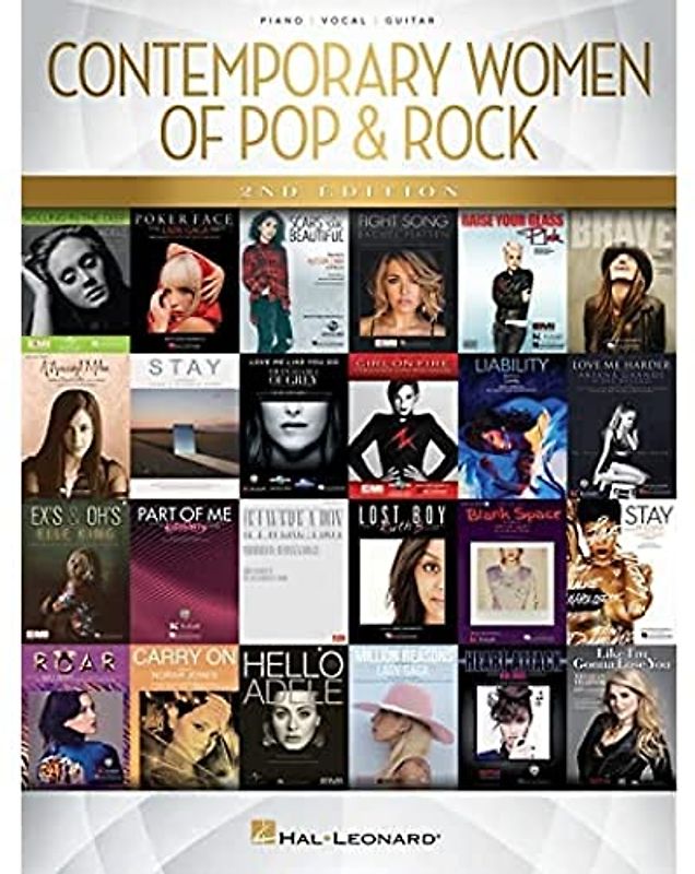 Contemporary Women Of Pop & Rock (2nd Edition) -For Piano, Voice & Guitar- (Book): Songbook für Klavier, Gesang, Gitarre