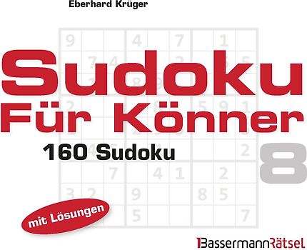 Sudoku für Könner 8 (5 Exemplare à 2,99 €)