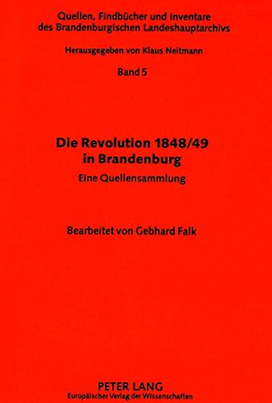 Die Revolution 1848/49 in Brandenburg