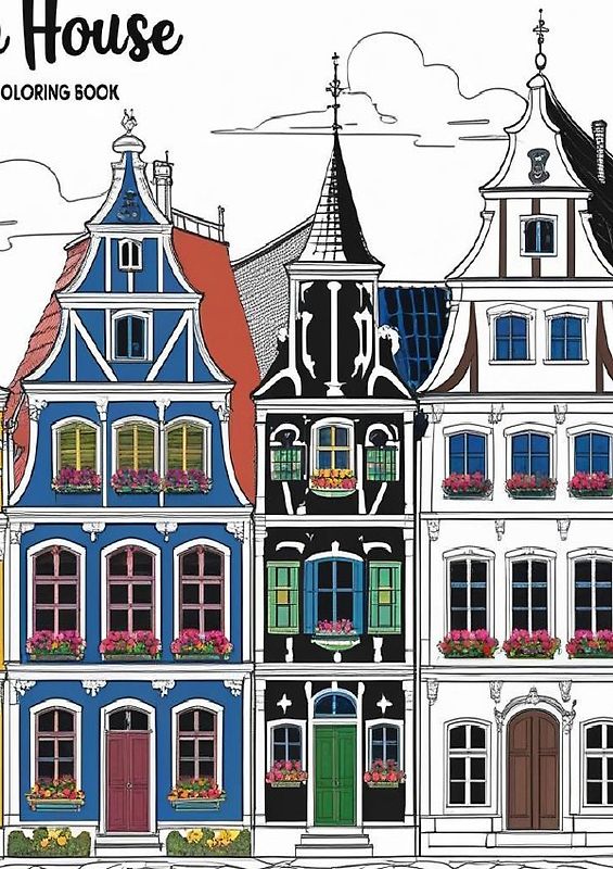Ausmalbuch - Häuser aus der ganzen Welt