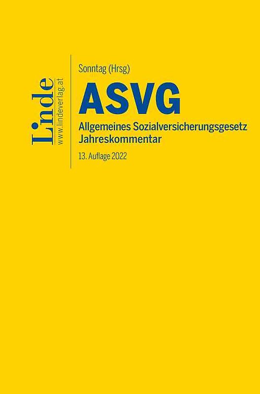 ASVG | Allgemeines Sozialversicherungsgesetz 2022