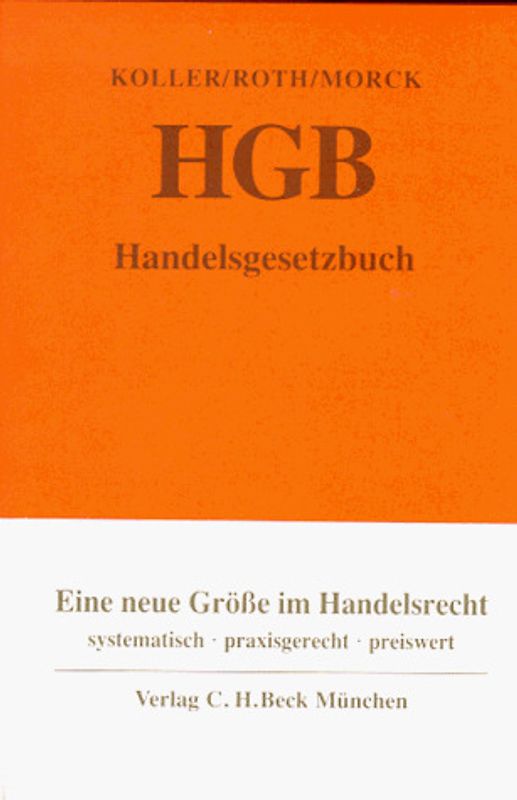 Handelsgesetzbuch (HGB). Kommentar