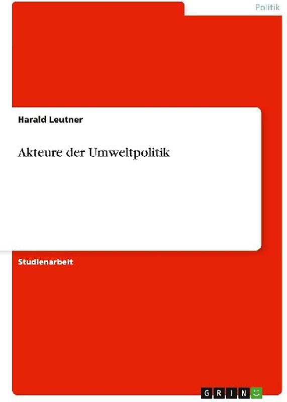 Akteure der Umweltpolitik