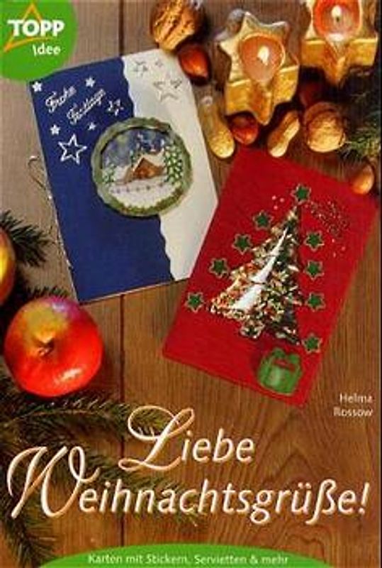 Liebe Weihnachtsgrüsse. Karten mit Stickern