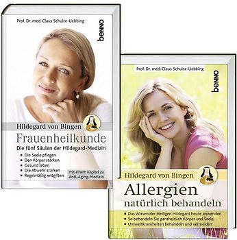 2er Set: Hildegard von Bingen – Frauenheilkunde und Heilige Hildegard – Allergien natürlich behandeln