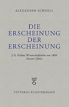 Die Erscheinung der Erscheinung