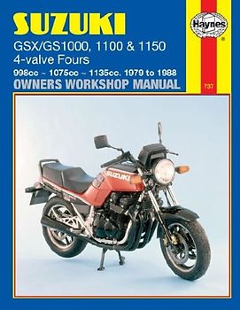 Suzuki GS/GSX1000, 1100 & 1150 4-valve Fours (79 - 88) Haynes Repair Manual