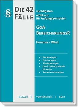 Die 42 wichtigsten Fälle GoA / Bereicherungsrecht