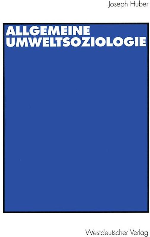 Allgemeine UmweltSoziologie