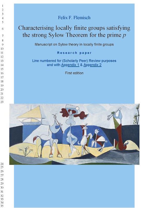 Characterising locally finite groups satisfying the strong Sylow Theorem for the prime p