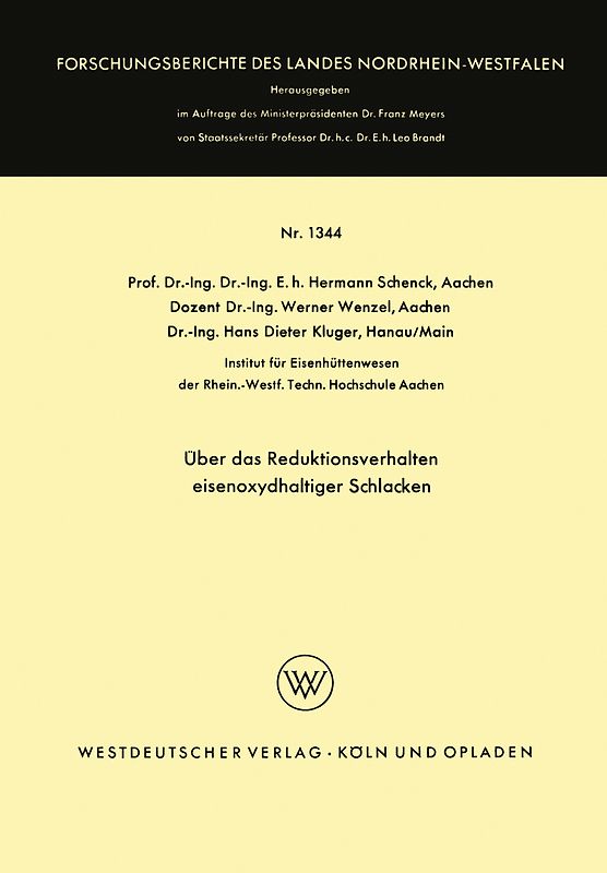 Über das Reduktionsverhalten eisenoxydhaltiger Schlacken