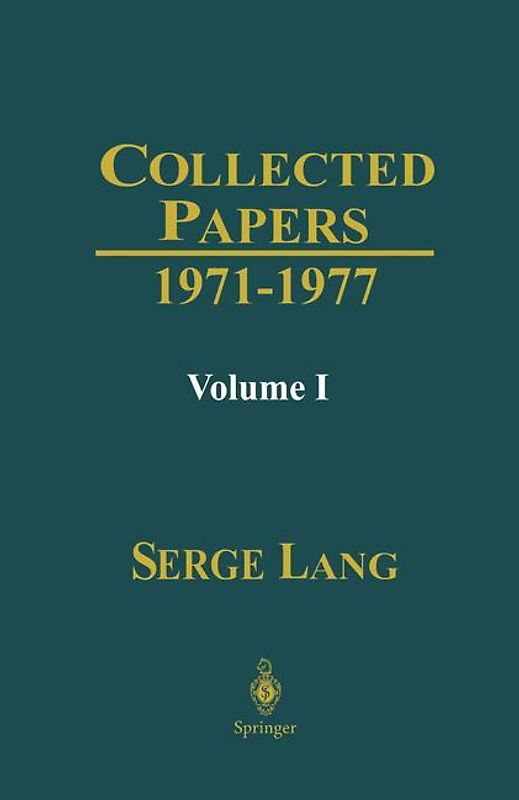 Collected Papers I