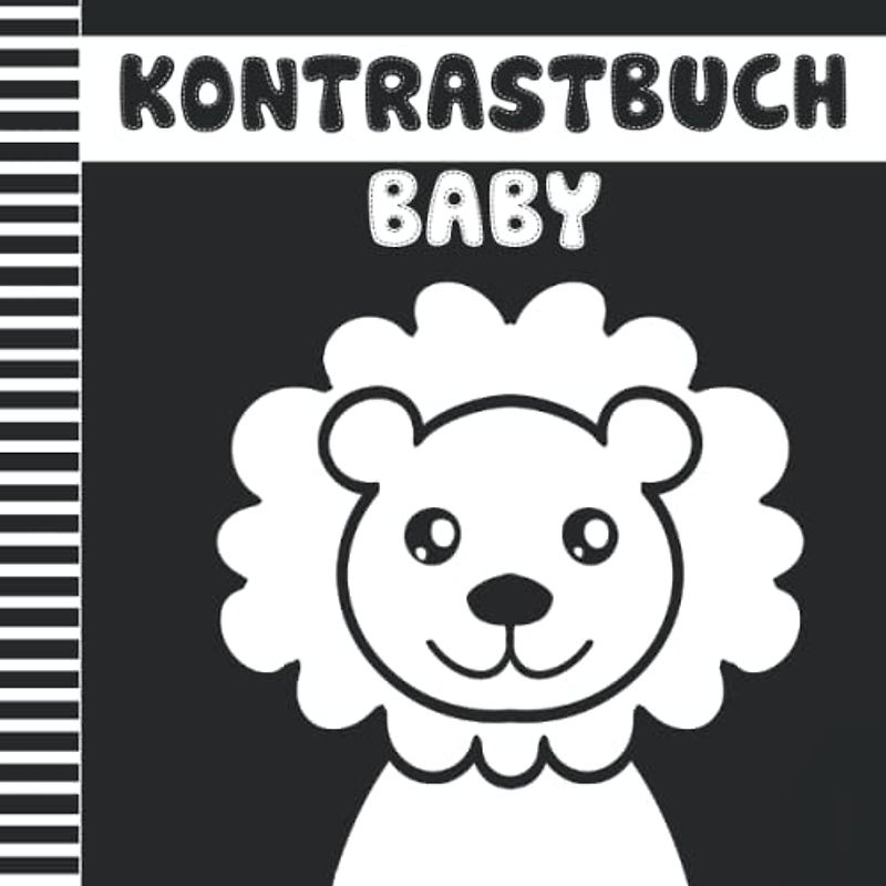 Kontrastbuch Baby: Schwarz Weiß Buch Baby | Erstes Bilderbuch zur visuellen Stimulation für Neugeborene, ab 0 Monate