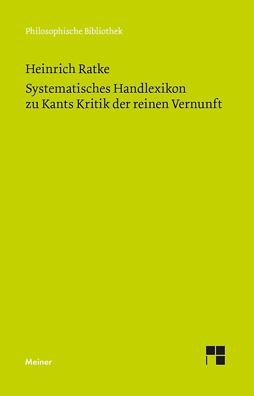 Systematisches Handlexikon zu Kants Kritik der reinen Vernunft