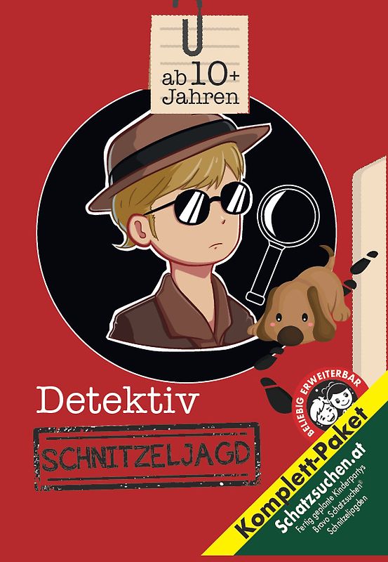 Detektiv Schnitzeljagd Schatzsuche Kindergeburtstag ab 10 Jahre