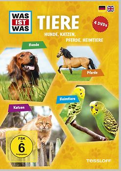 Was ist Was: Tiere - Hunde, Katzen, Pferde, Heimtiere [4 Discs] DVD