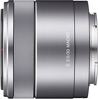 Sony E 30 mm F3.5 Macro 49 mm Objectif (adapté à Sony E-mount) argent