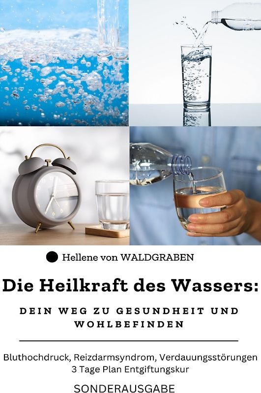 Die Heilkraft des Wassers: Dein Weg zu Gesundheit und Wohlbefinden Bluthochdruck, Reizdarmsyndrom, Verdauungsstörungen: 3 Tage Plan Entgiftungskur: Sonderausgabe Trinktagebuch