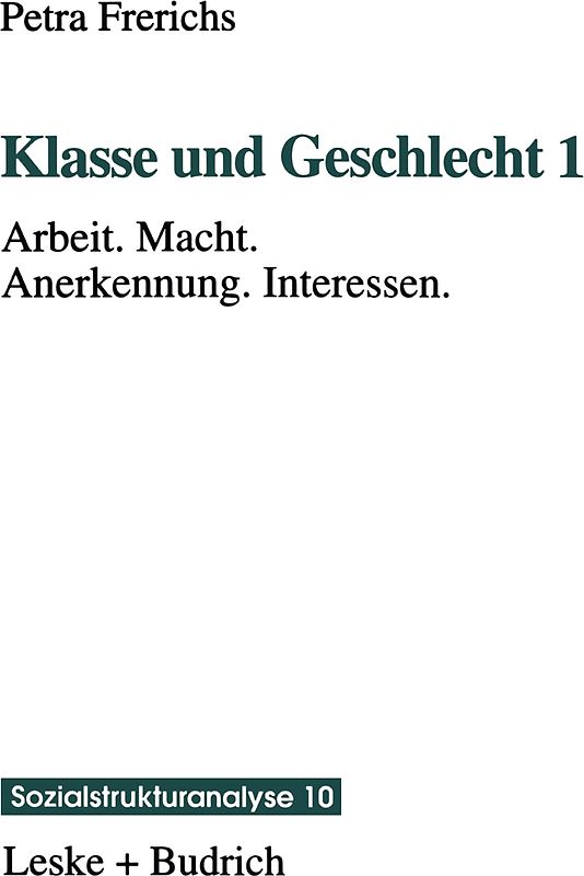 Klasse und Geschlecht 1